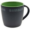 Tasse, Farbe: matt schwarz, grün - Motiv: ""SIMSON""